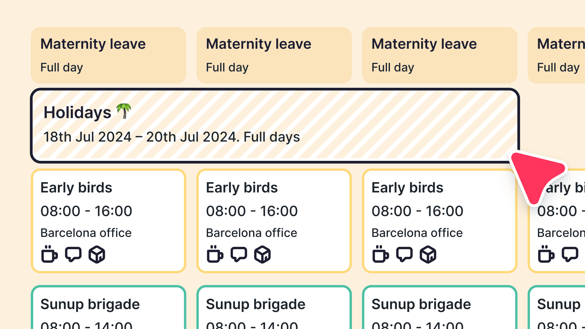 Sincroniza ausencias y turnos de forma automática