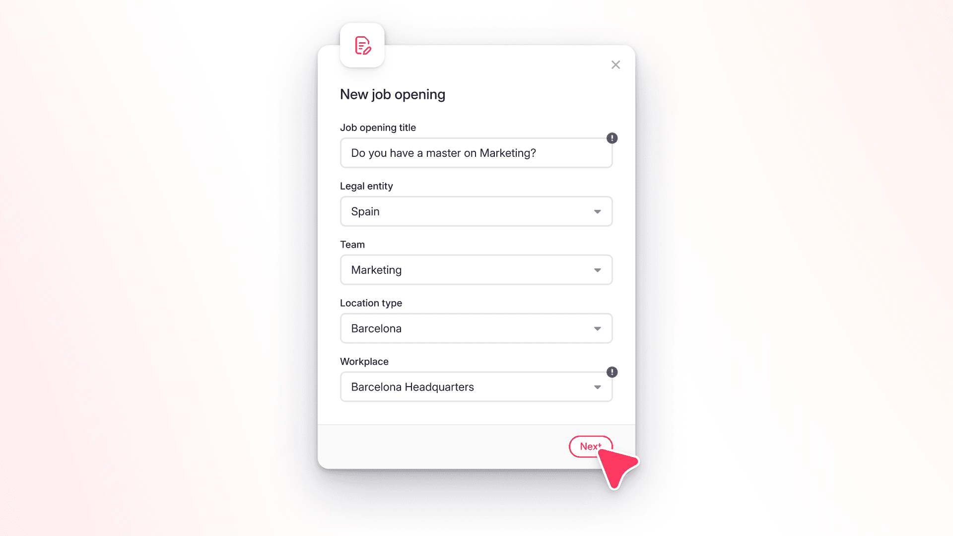 Ahorra tiempo con preguntas reutilizables en las ofertas